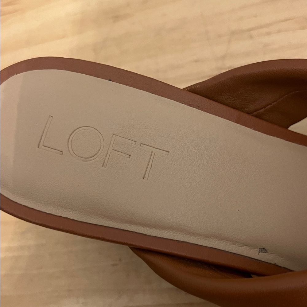 Loft Women's Brown Slide Sandals - Picture 2 of 3